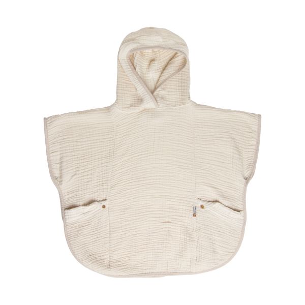 Bebe-Jou Pure Cotton Poncho Sand