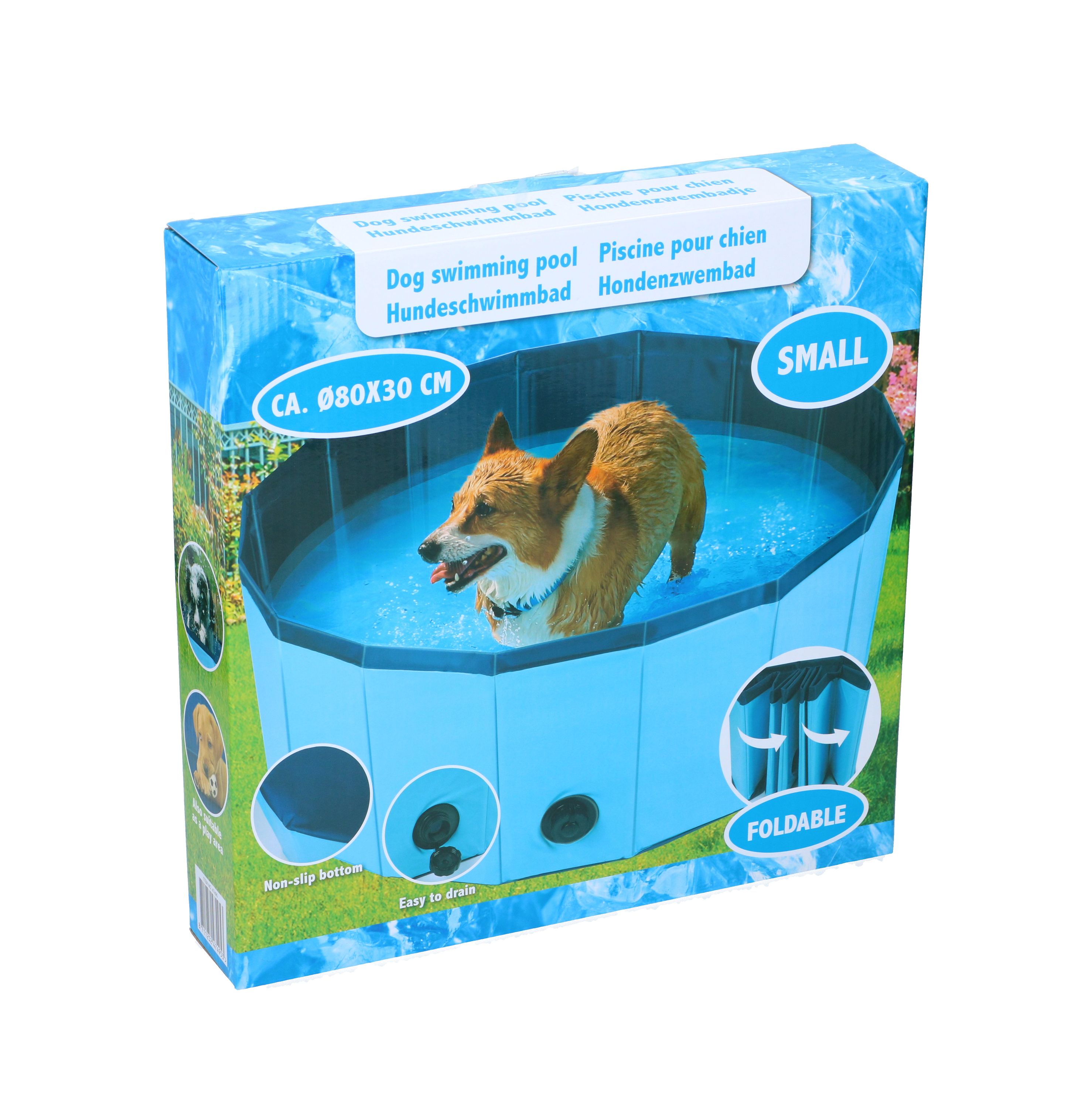 Hundepool 80 cm blau