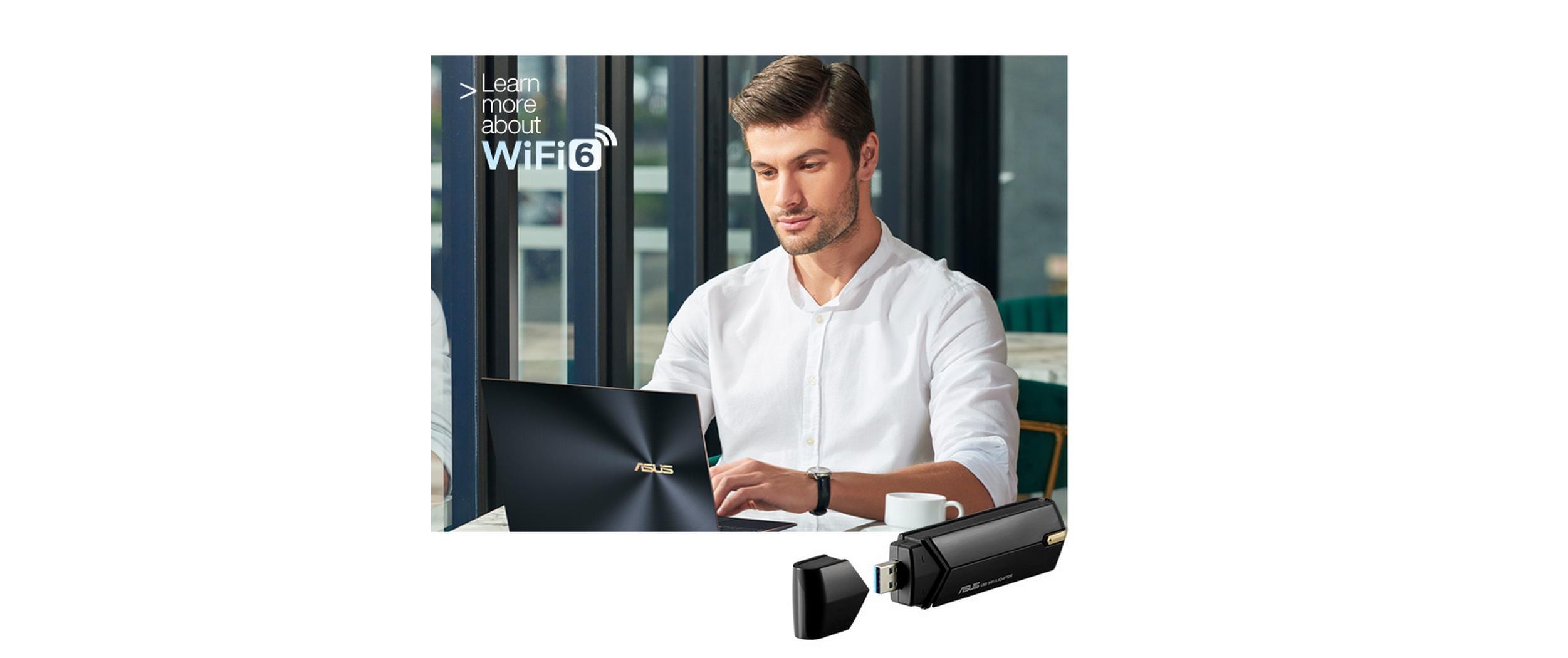WLAN-AX USB-Stick USB-AX56 ohne StandfussDual-Band AX1800 USB-WLAN-Adapter