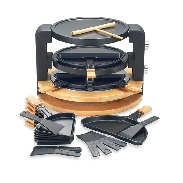 Raclette ronde multifonction 10 poêlons 1500 W Kitchen Chef Profession