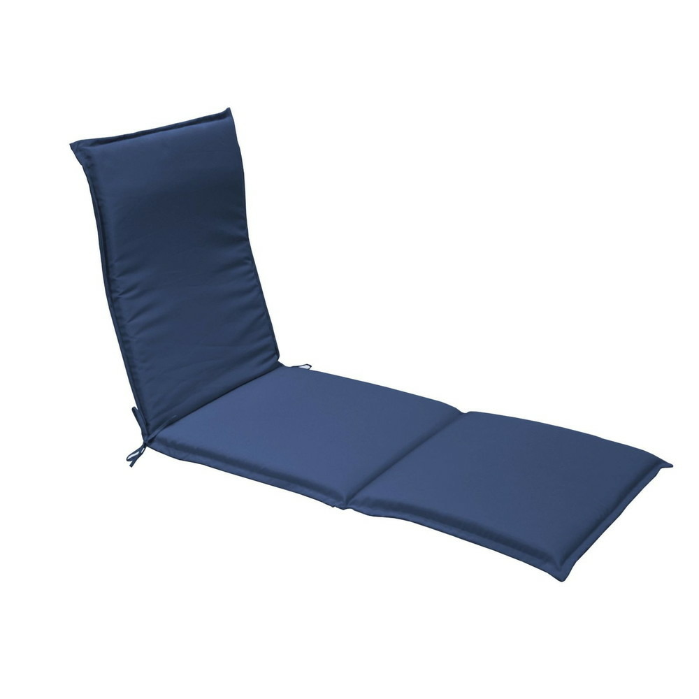 Lot de 2 coussins garden pour bain de soleil 190 x 4 x 60 cm - bleu