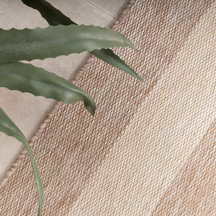 In- & Outdoor vloerkleed - Sierra Border Beige/Creme