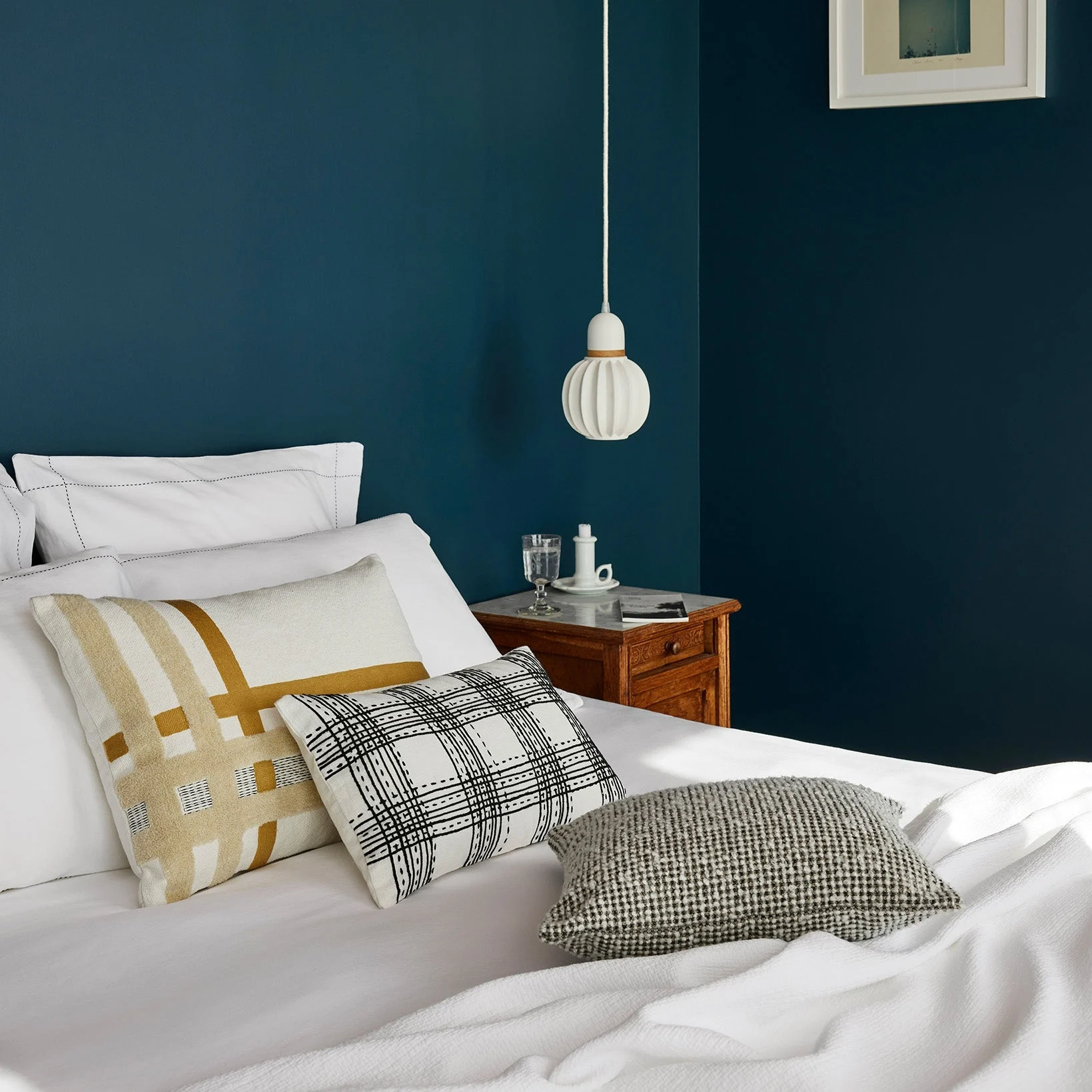 SCOTT - Housse de coussin | Blanc