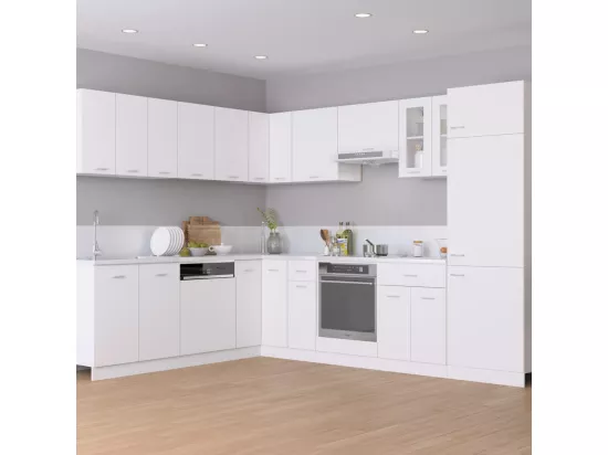 Armoire d'angle suspendue Blanc 57x57x60