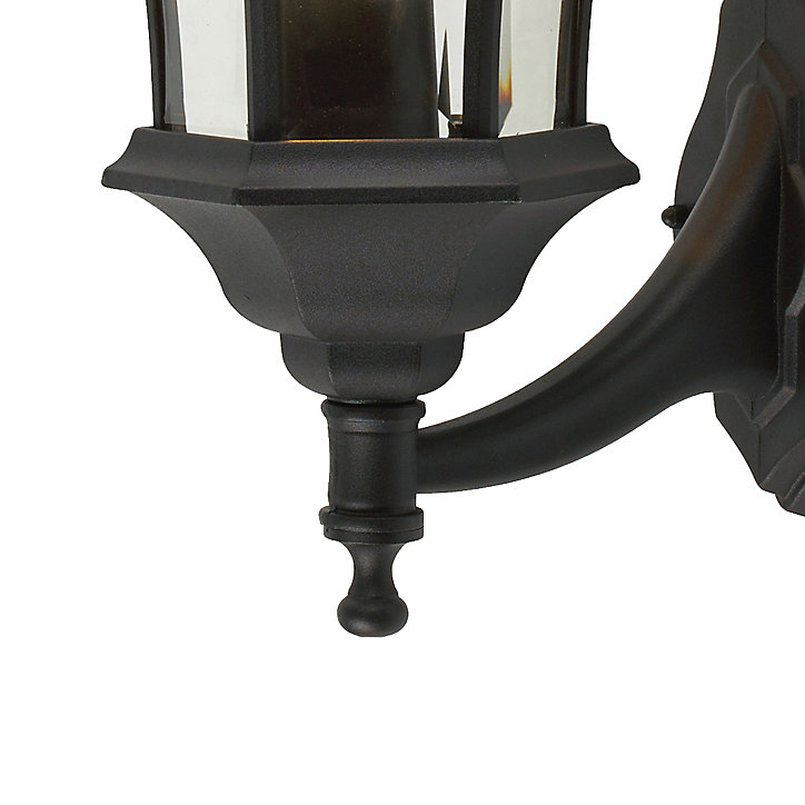Applique murale Richelieu E27 60W IP44 GoodHome noir