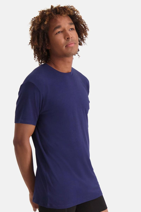 Bamboo basics blauwe heren t-shirt