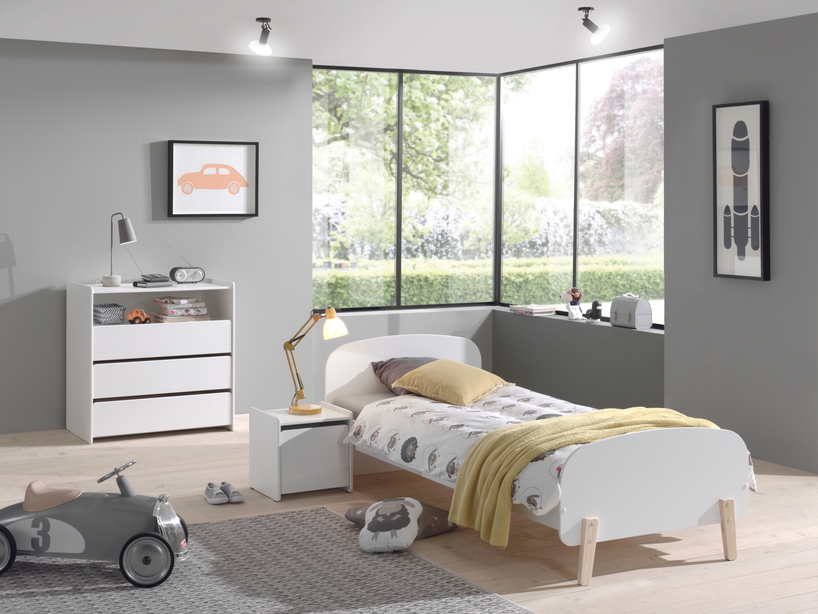 Kommode KIDDY - weiß - 90 cm