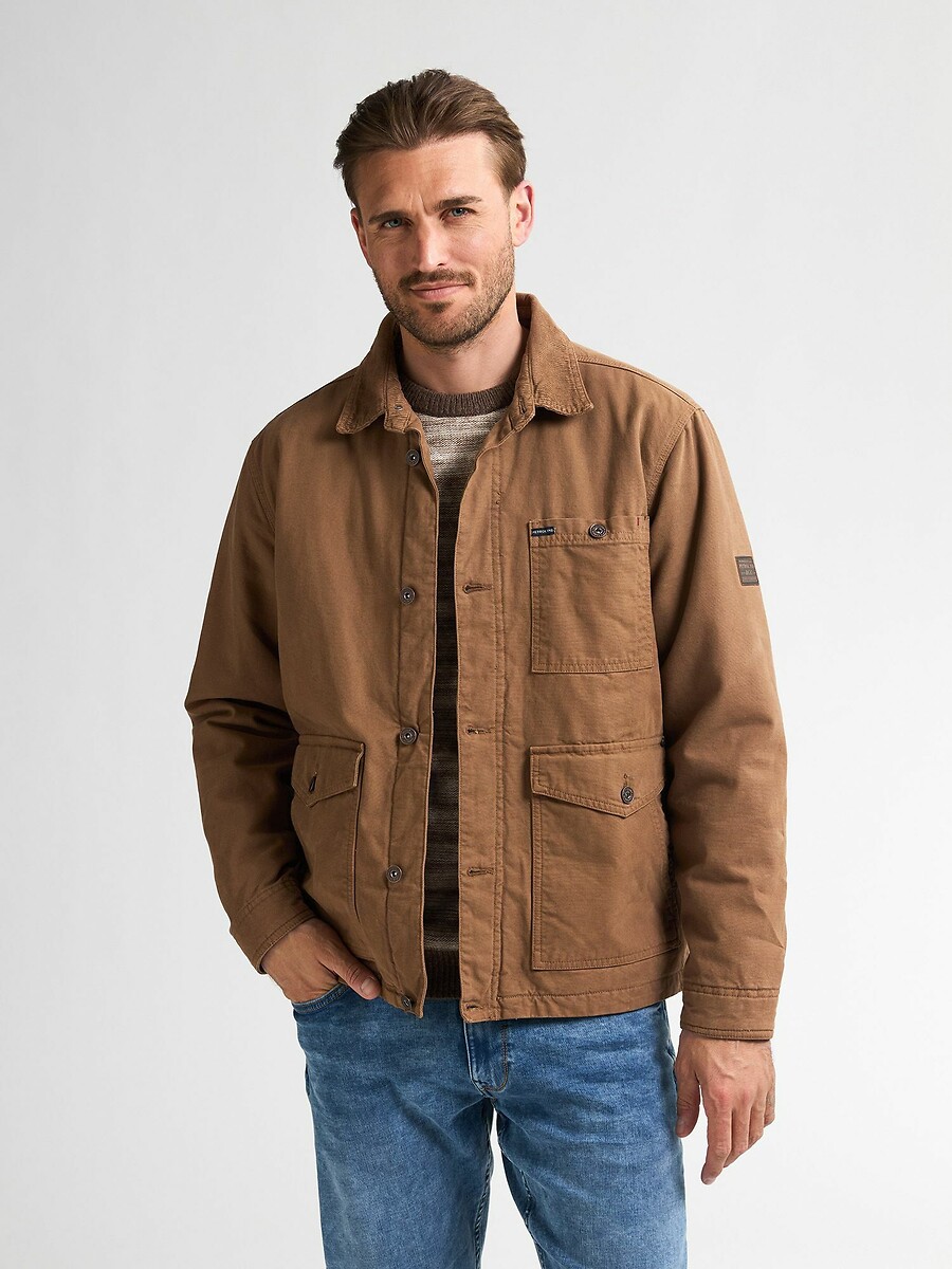 INDÚSTRIAS PETROLÍFERAS<br>Jaqueta com gola de camisa