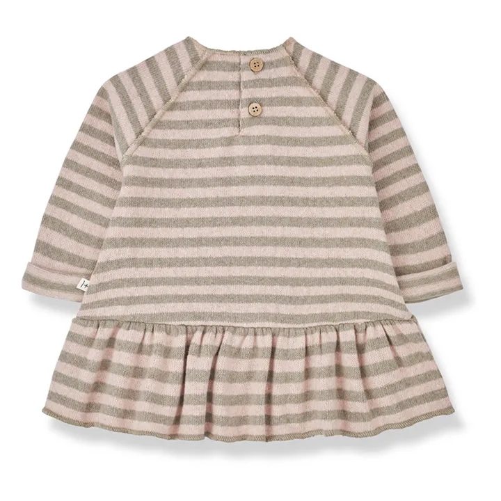 1+ in the family Robe Matière Recyclée Rayée Bertha | Rose pâle