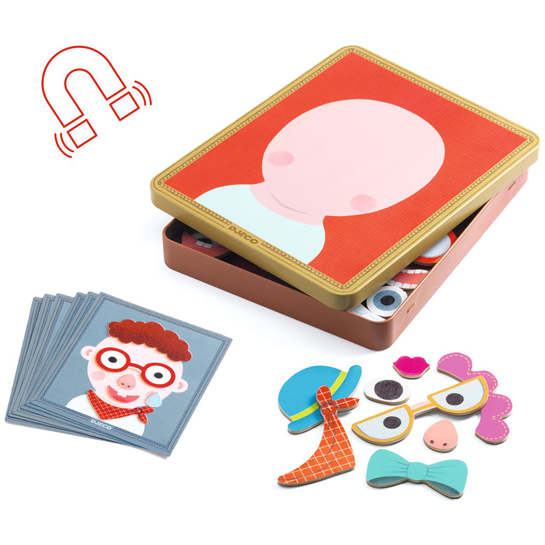 djeco magneetset inzebox portraits - 39st