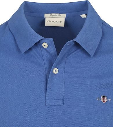 Gant Shield Piqué Poloshirt Kobaltblauw 2210-407 kopen