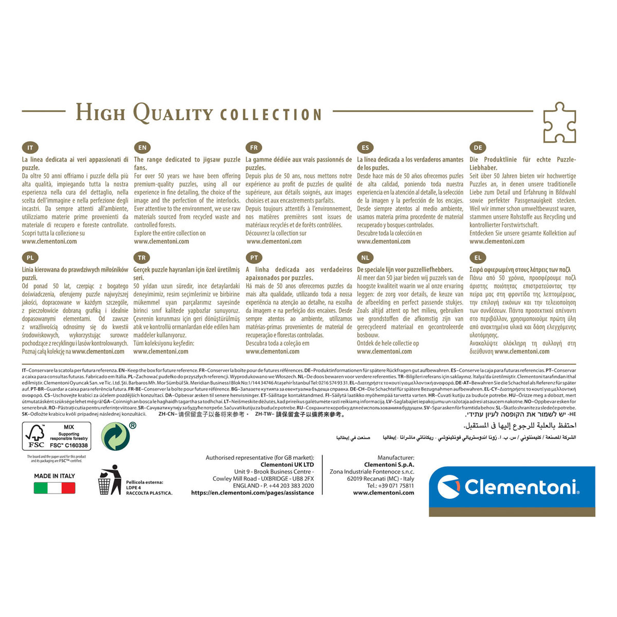Clementoni Legpuzzel National Geographics - Gletsjer, 1000st.