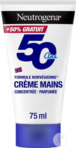 Neutrogena Formule Norvégienne Crème Mains Concentrée Parfumée Tube 50ml + 25ml Gratuit