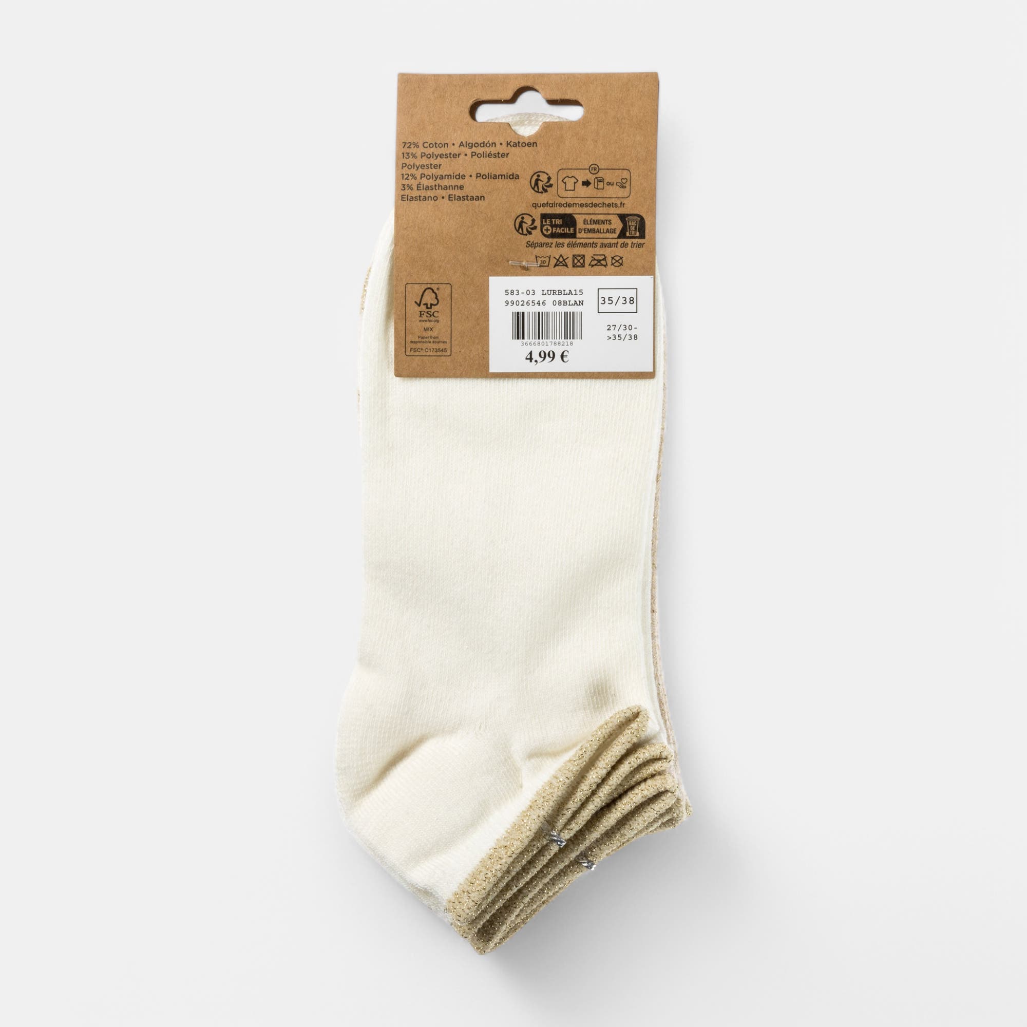 Chaussettes Enfant blanc