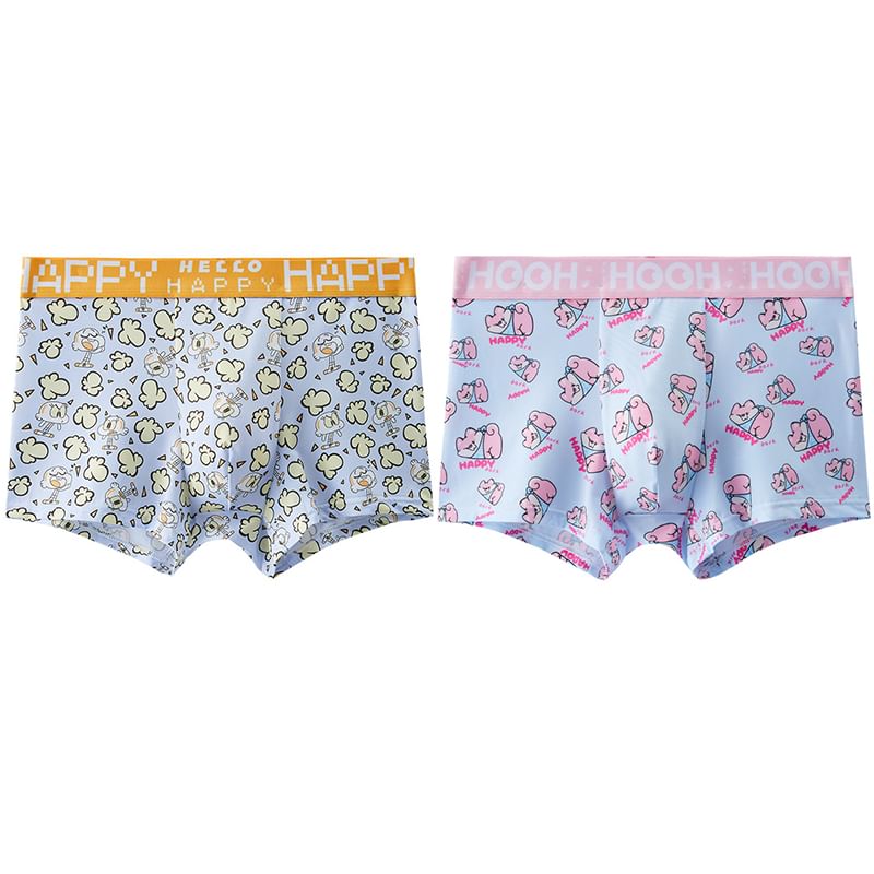 Pancherry - Cartoon Print Boxershorts / Set