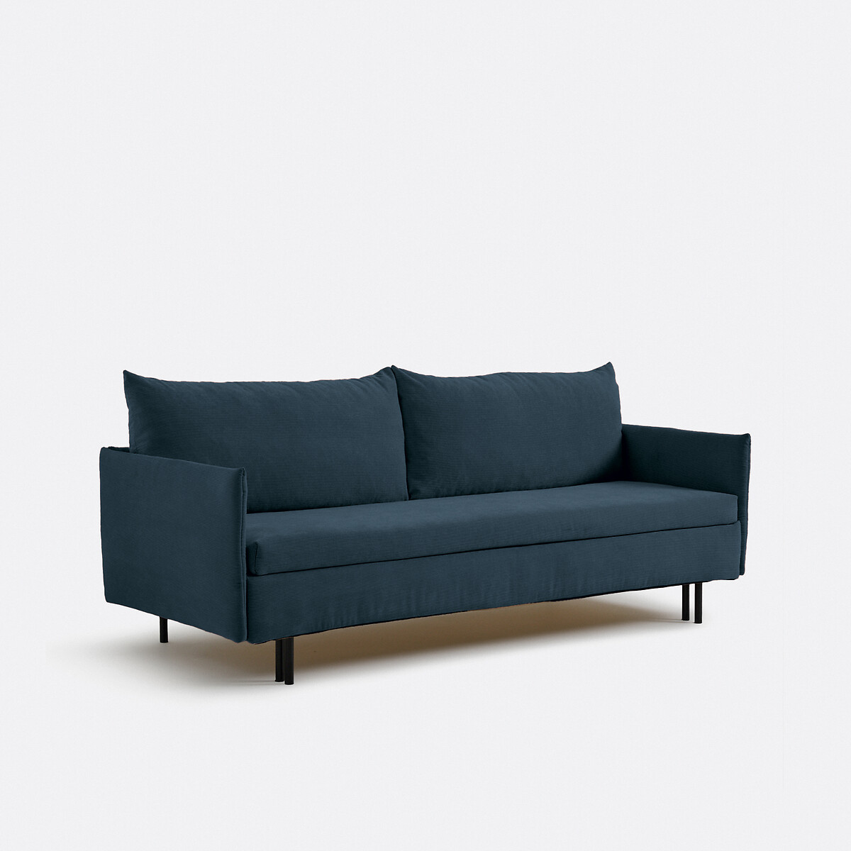 LA REDOUTE INTERIEURS<br>Sofá-cama de veludo cotelê fino, ZOFT