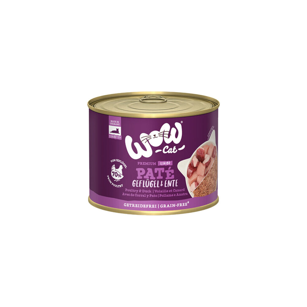WOW Cat Wet Senior - Gevogelte & Eend