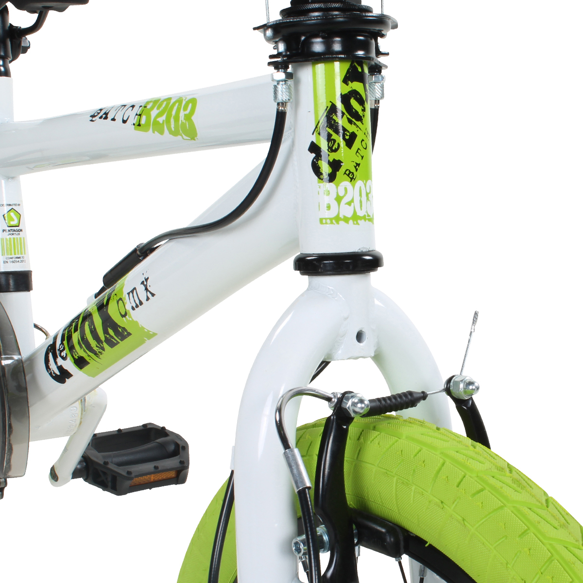 Zündapp BMX - weiß-grün - Kinderfahrrad 16''