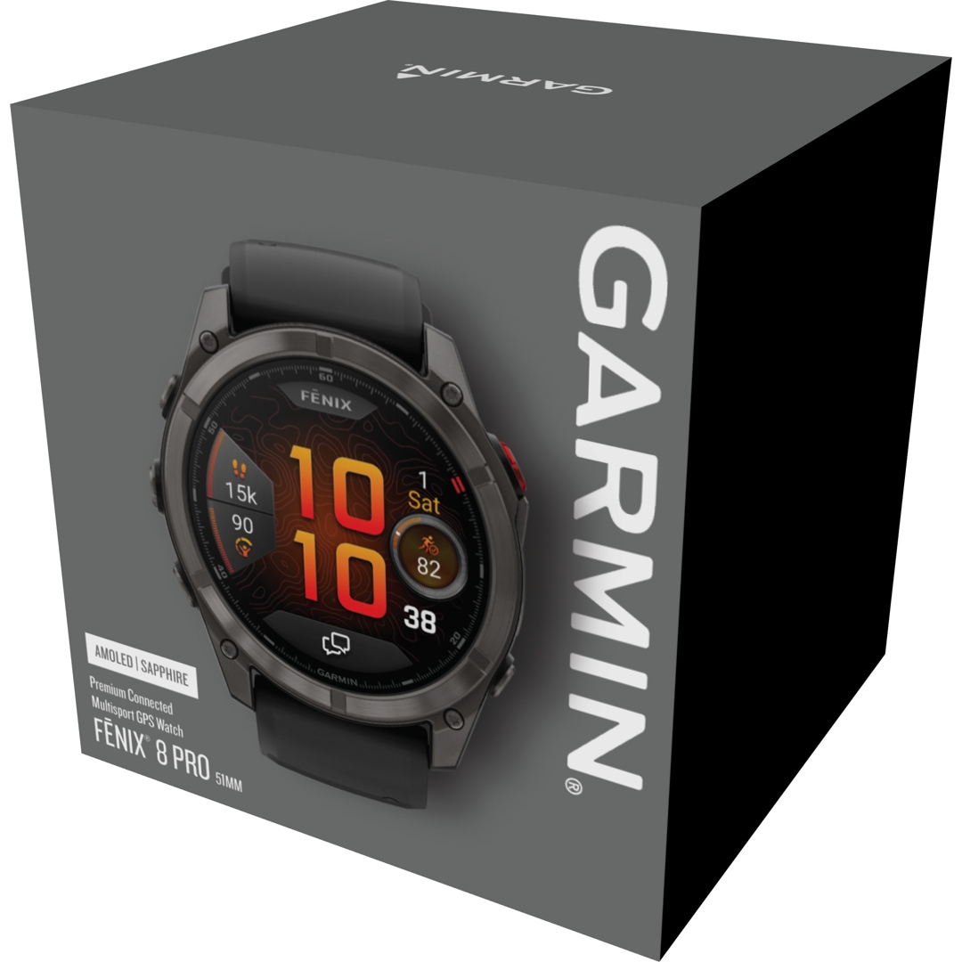 Garmin Fenix 8 Pro - 51mm AMOLED Sapphire Schwarz / Carbongrau