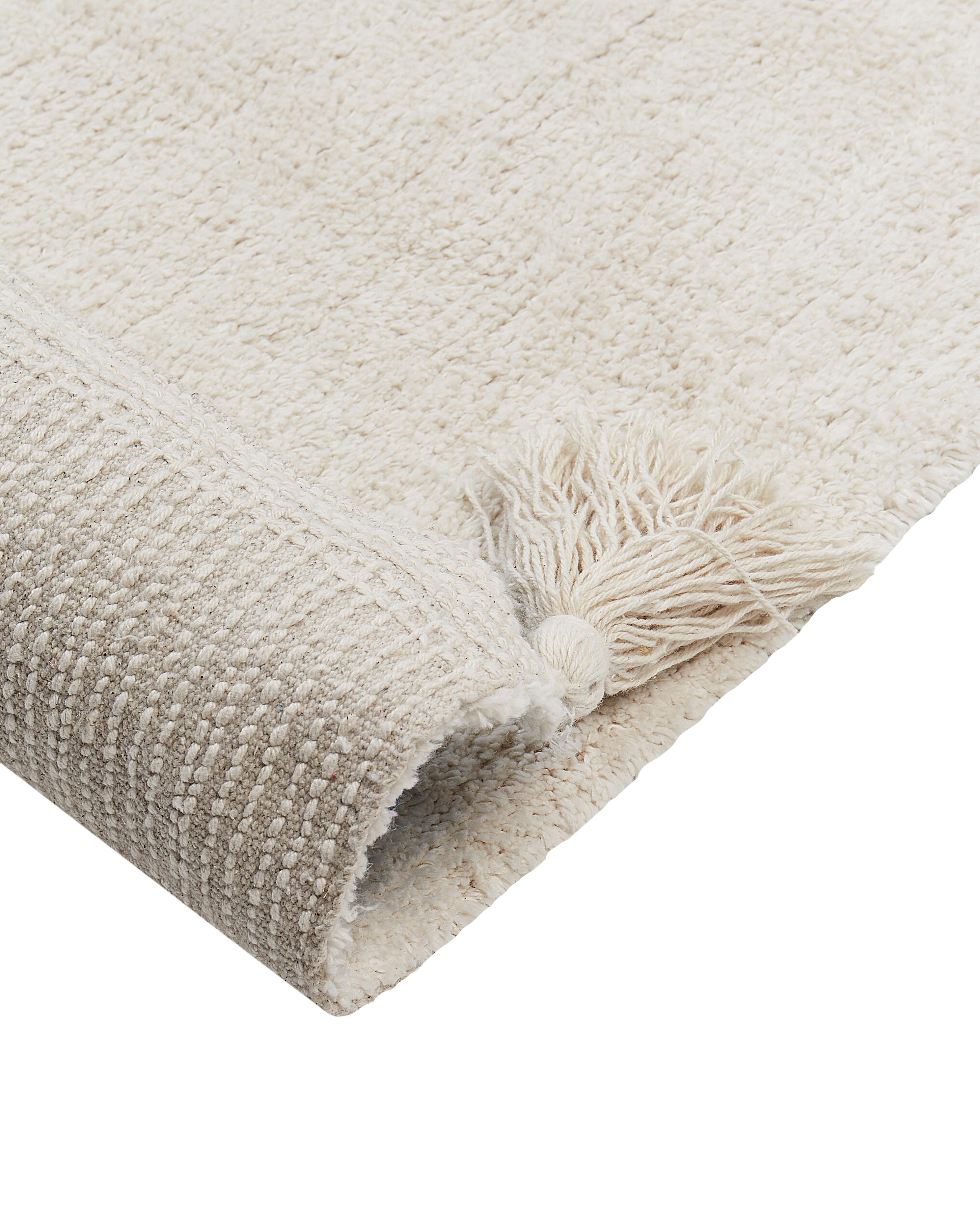 Kindervloerkleed ZORAKAN Lichtbeige 140 x 200 cm Katoen