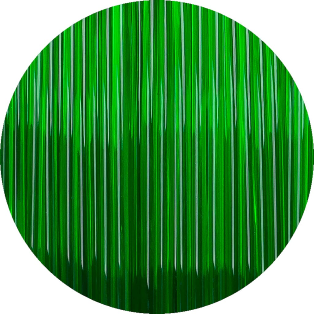 Fiberlogy  HS PLA Clear Green, 1,75 mm / 850 g    Turbo Druck & kristallklare Präzision in Green