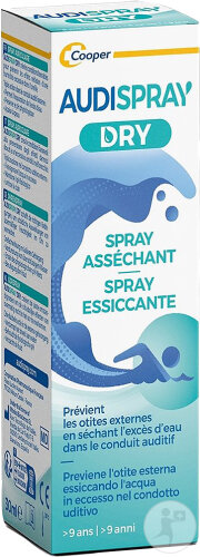 Audispray Dry Soin Des Oreilles +9 Ans Spray 30ml