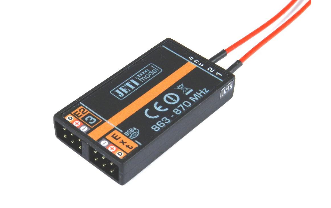 Satellitenempfänger Duplex Rsat 900 MHz EX3-Kanal Satellitenempfänger mit Jeti EX 900 und EX Bus Protokoll