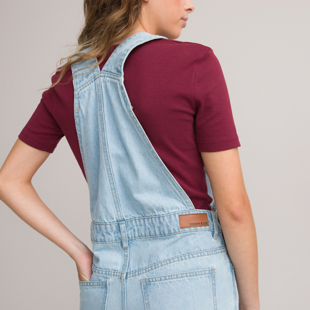 COLEÇÃO LA REDOUTE<br>Macacão jeans, branco