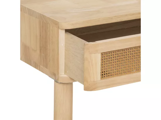 Coiffeuse et Tabouret en bois avec Miroir pour chambre d'enfant