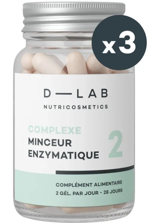 D-LAB Nutricosmetics Complément alimentaire Complexe Minceur Enzymatique-105 g