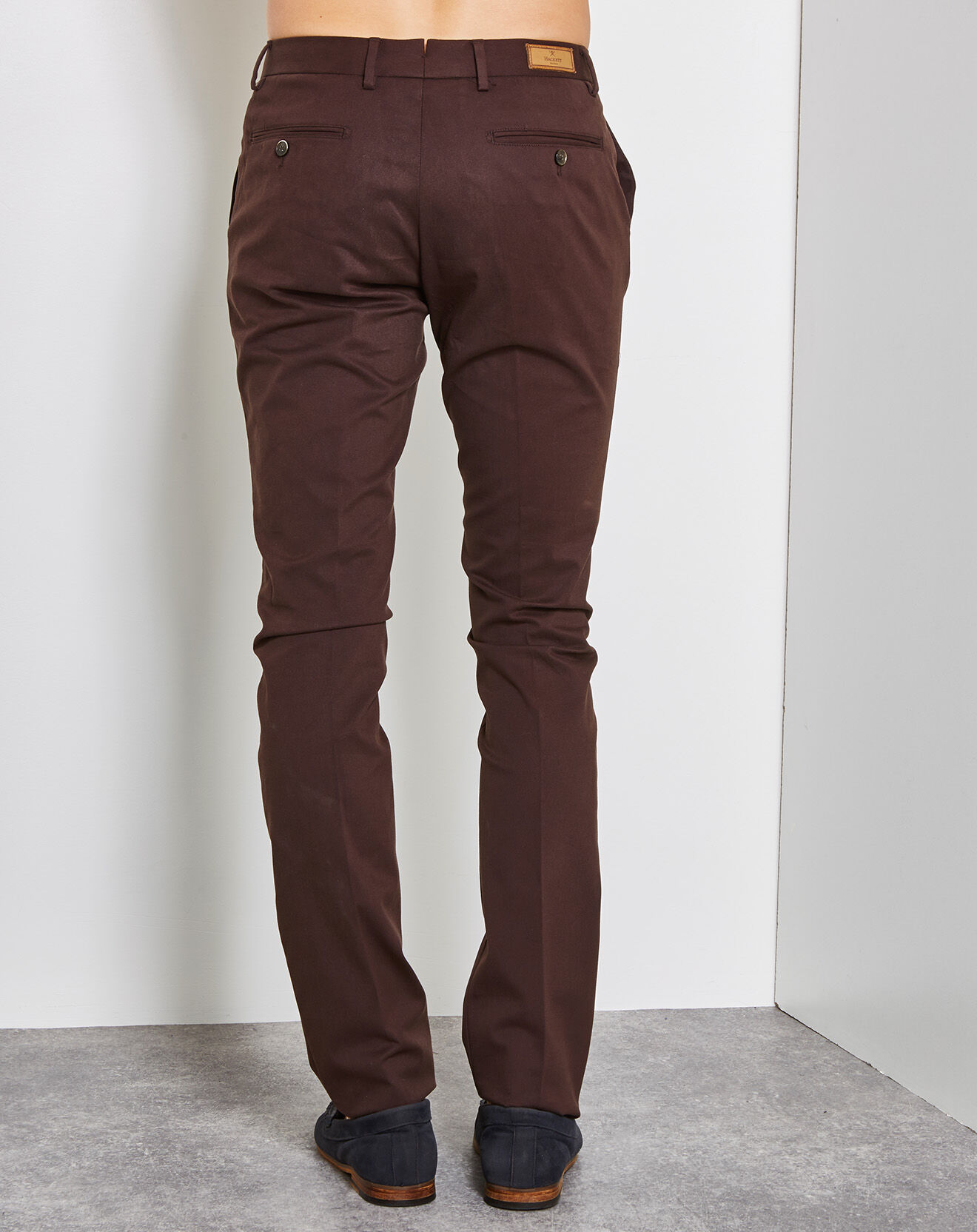 Hackett London Pantalon Twill Stretch marron