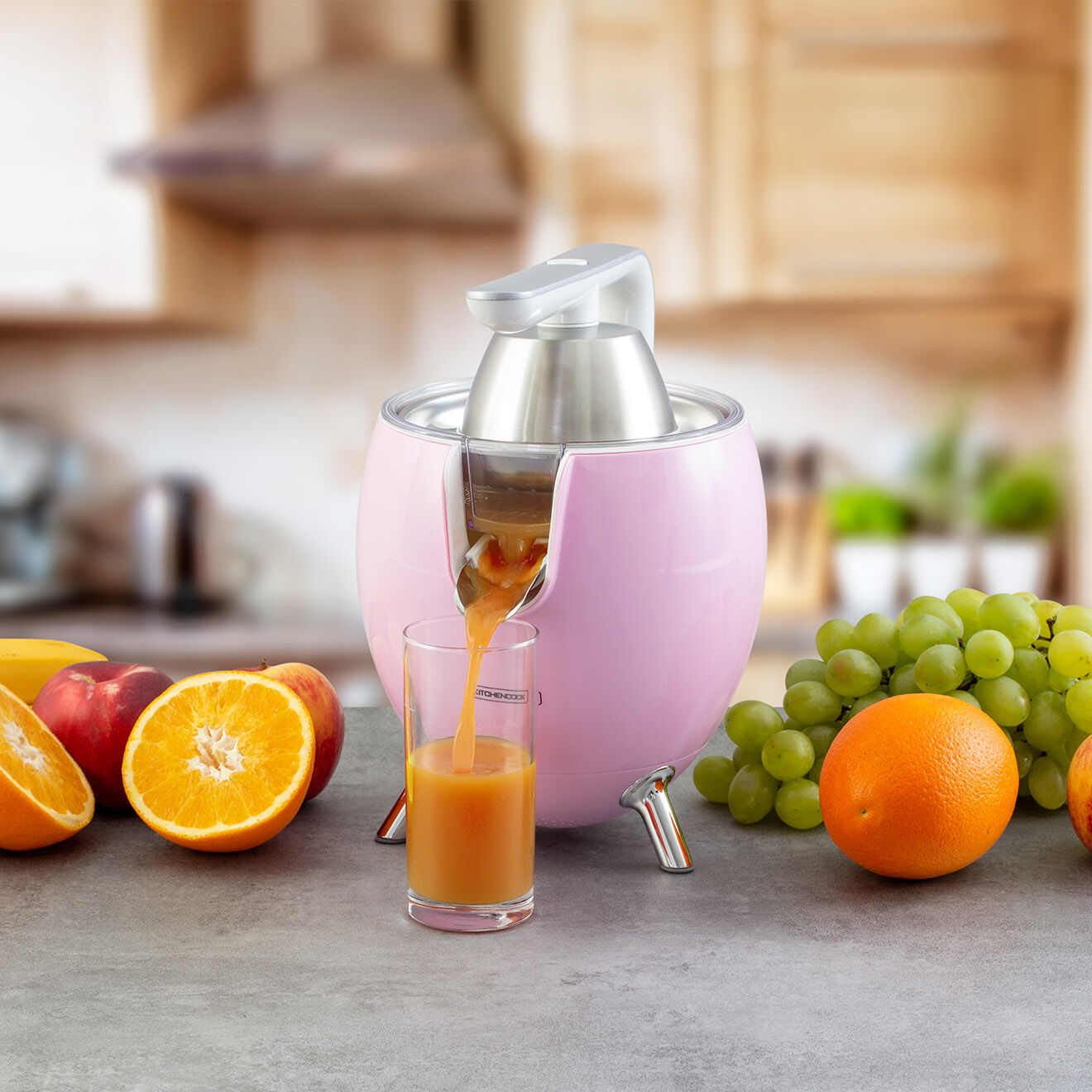 Kitchencook Presse-Agrume électrique rose - 550 ml