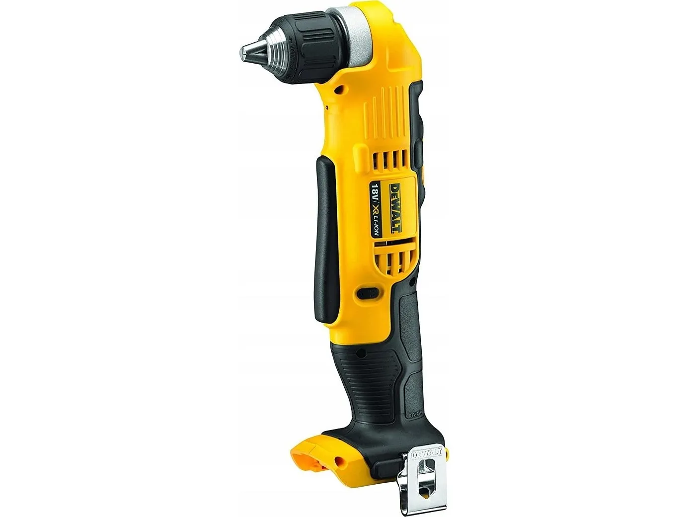 DeWALT DCD740N-XJ - Vinkelbor/skruemaskine - ledningfri - 360 W - 2-hastigheders - nøgleløs borepatron 10 mm - 33 N·m - intet batteri - 18 V - SOLO