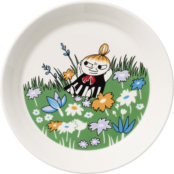 Moomin Arabia Mumi 19 cm tallerken Lille My på engen Multi