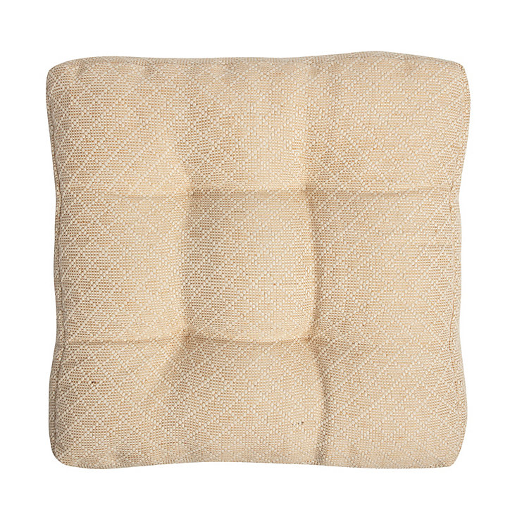 Coussin de sol sawyer naturel L.50 x l.50 cm