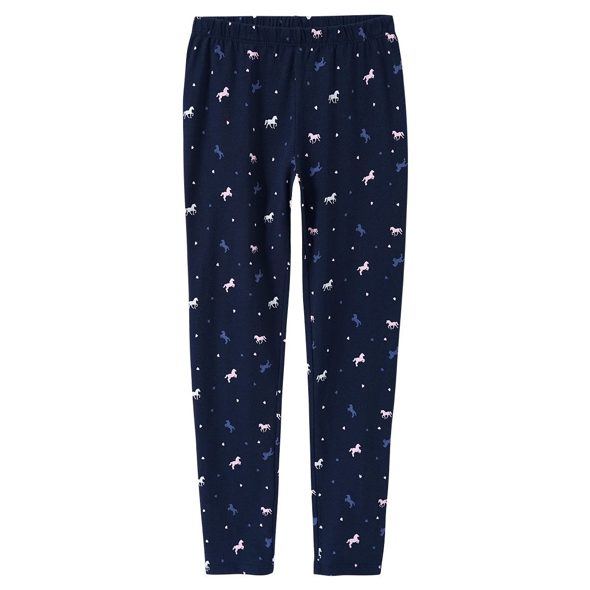 Yigga Mädchen Leggings mit Allover-Print dunkelblau