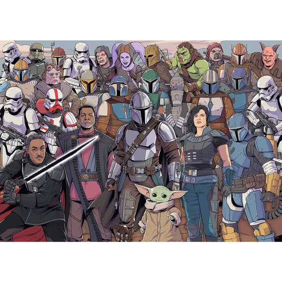 Puzzle 1000 pièces - Baby Yoda Star Wars The Mandalorian
