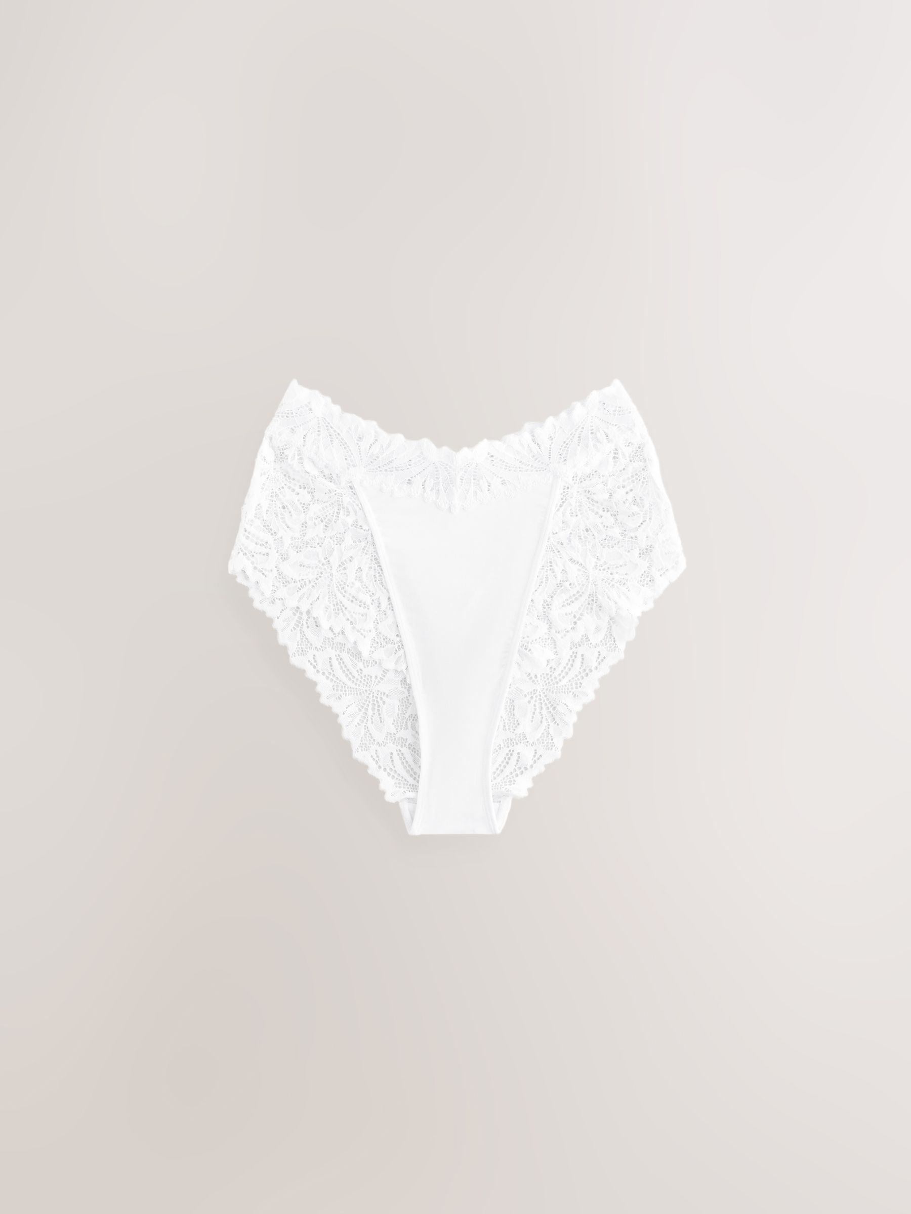 Wit - Ultimate Comfort kanten slip verpakking van 2