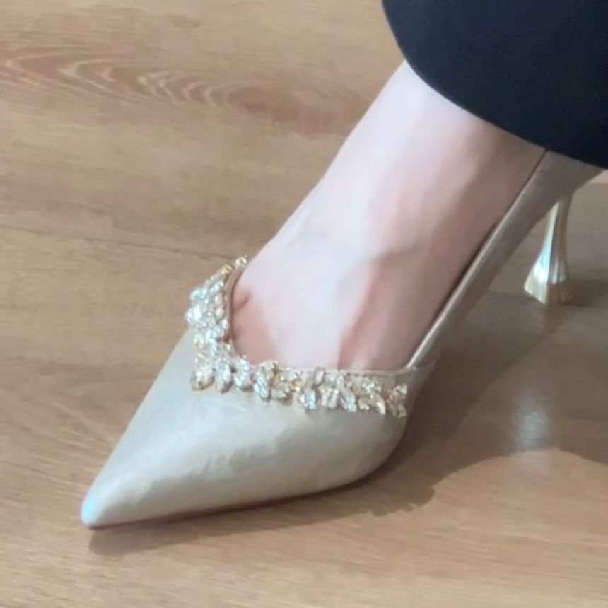 Karlao - Pumps met hoge hak en strass