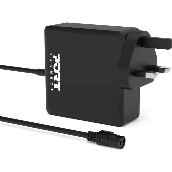 Port Designs 900093B-UK chargeur d'appareils mobiles Ordinateur portable, Universel Noir Secteur Intérieure