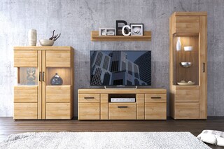 Vitrine CORTINA I 58 x 195 cm Eiche braun