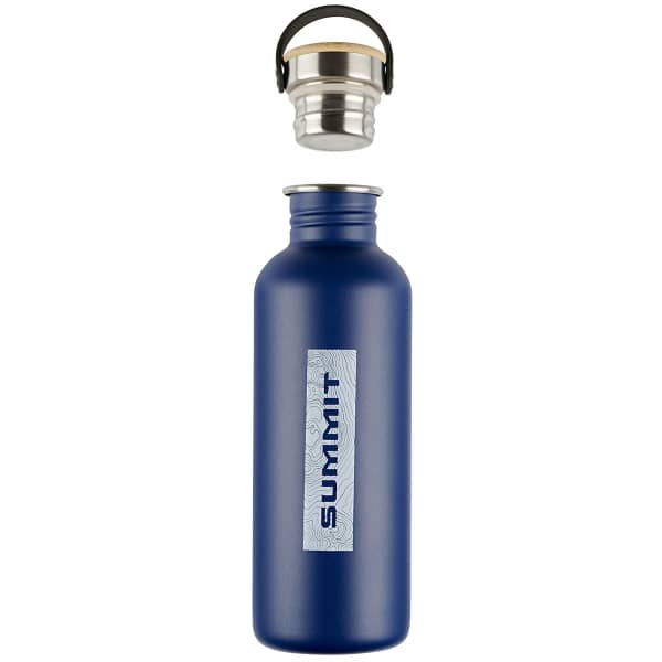 Gourde SUMMIT GOURDE ACIER BOUCHON BAMBOU 1L BLUE
