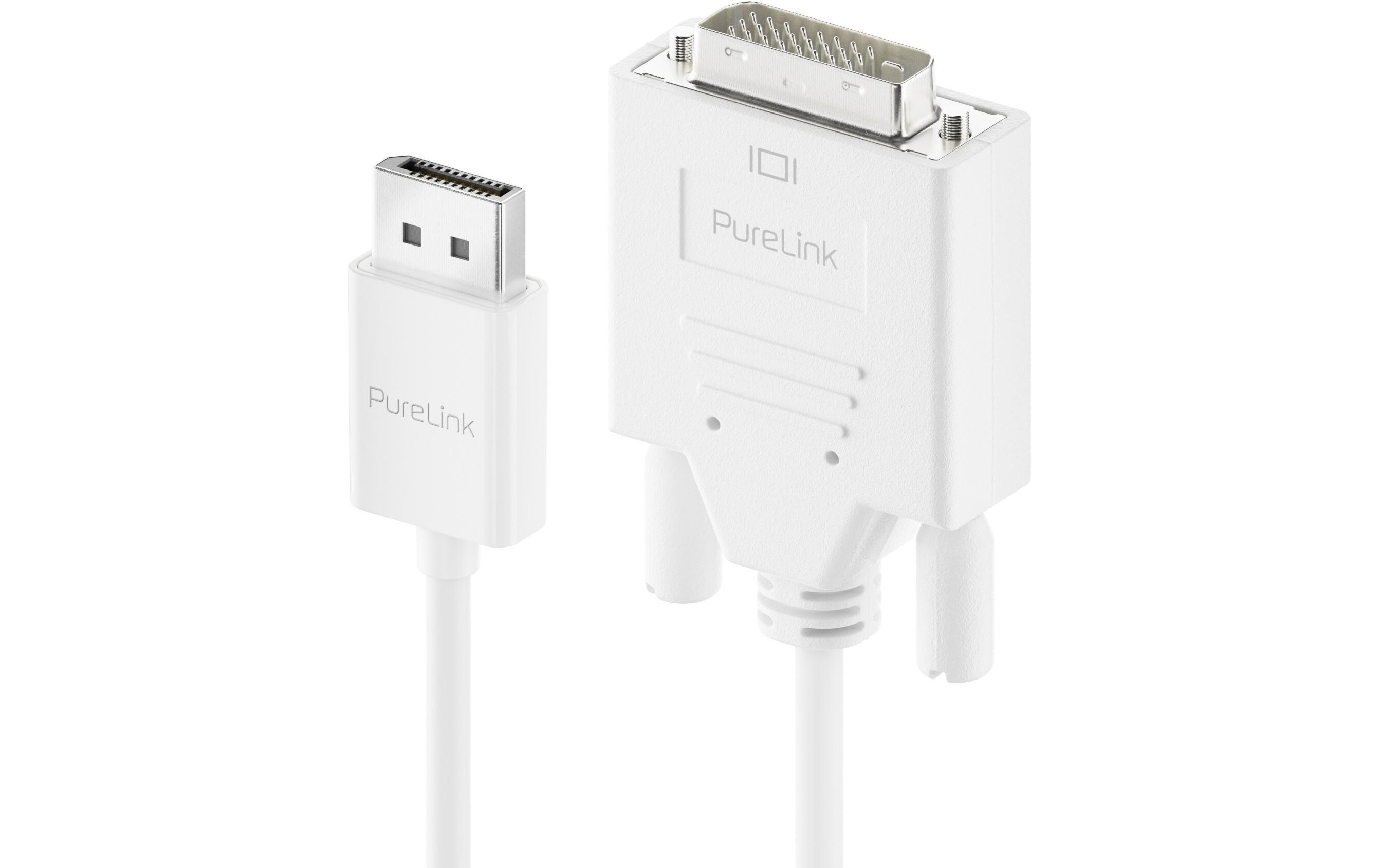 Kabel DisplayPort - DVI-D, 2 mDisplayPort-Stecker auf DVI-Stecker