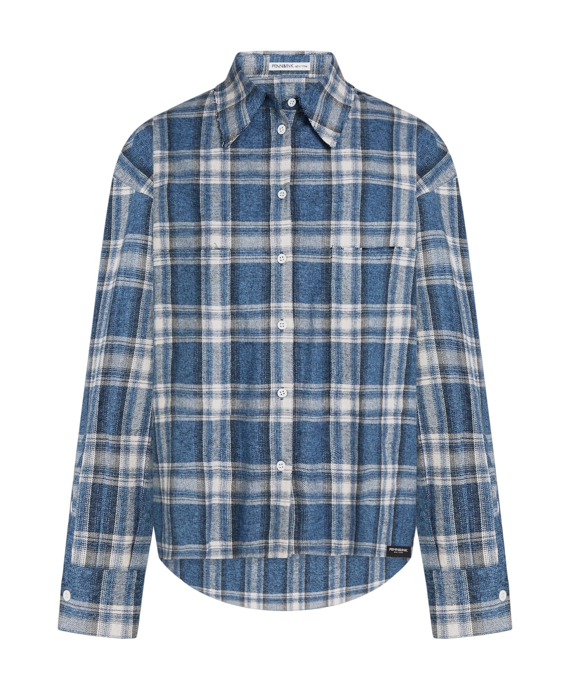 Penn & Ink N.Y. Dames blouse blauw