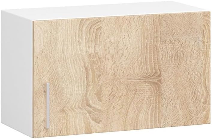 AKORD | Küchenmöbel-Set Lima | Küchen | Kitchen | Für eine kleine Küche | Für EIN Zimmer mit Küchenzeile | Langlebig | Für modernes und traditionelles Design | Weiß | Sonoma-Eiche