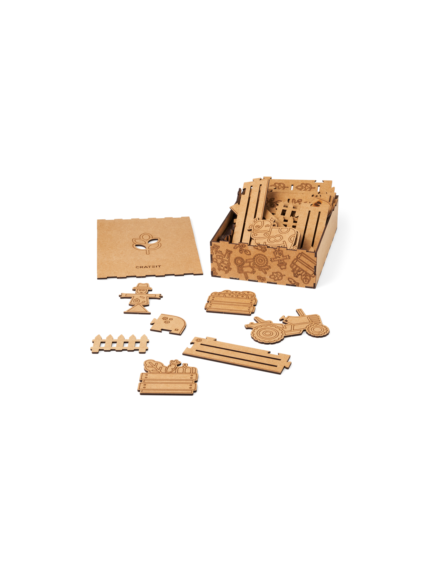 DIY-kit Harvest Time | HDF. | Brown | Crateit