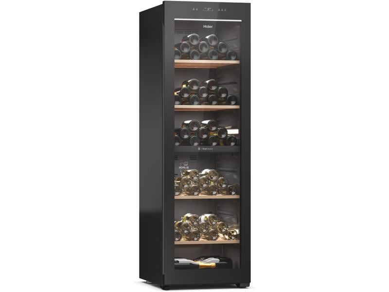 Haier Weinklimaschrank HWS236GDGU1 Schwarz, Rechts, Wechsel Freistehender Weinkühlschrank