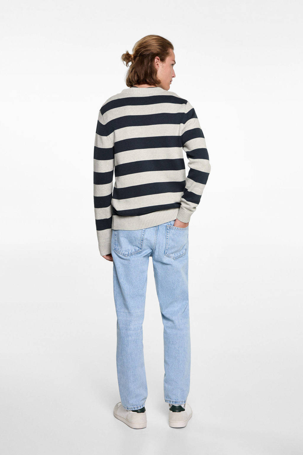 MANGO TEEN pullover marine fijn gebreid