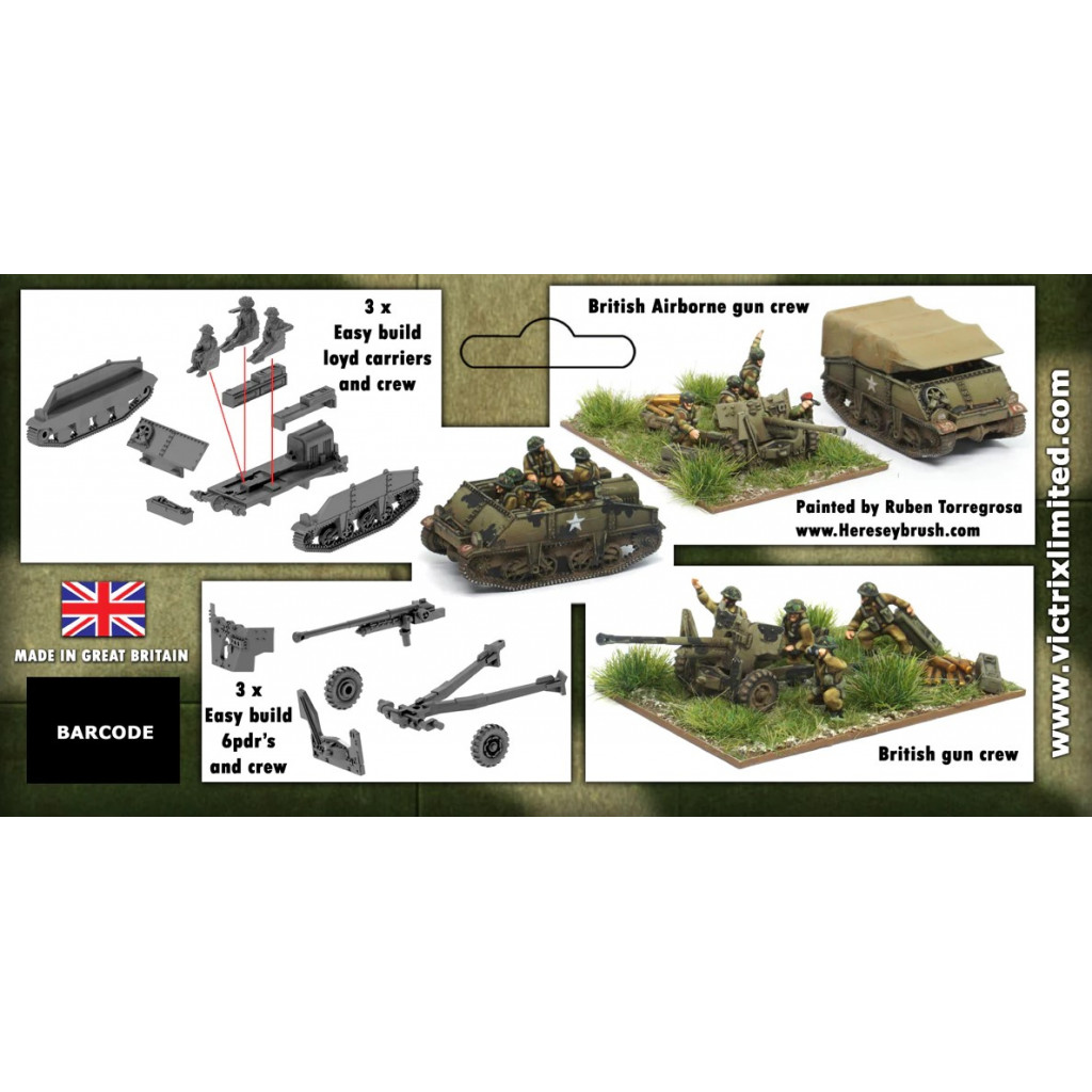 12mm British Loyd Carrier and 6pdr with Crews