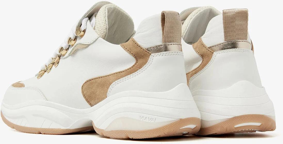 VIA VAI witte via vai lage sneakers pepper clay